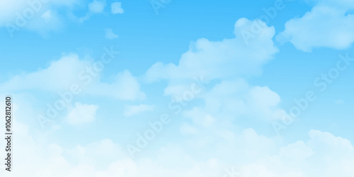 blue sky with clouds. sky background for decoration. with mesh effect