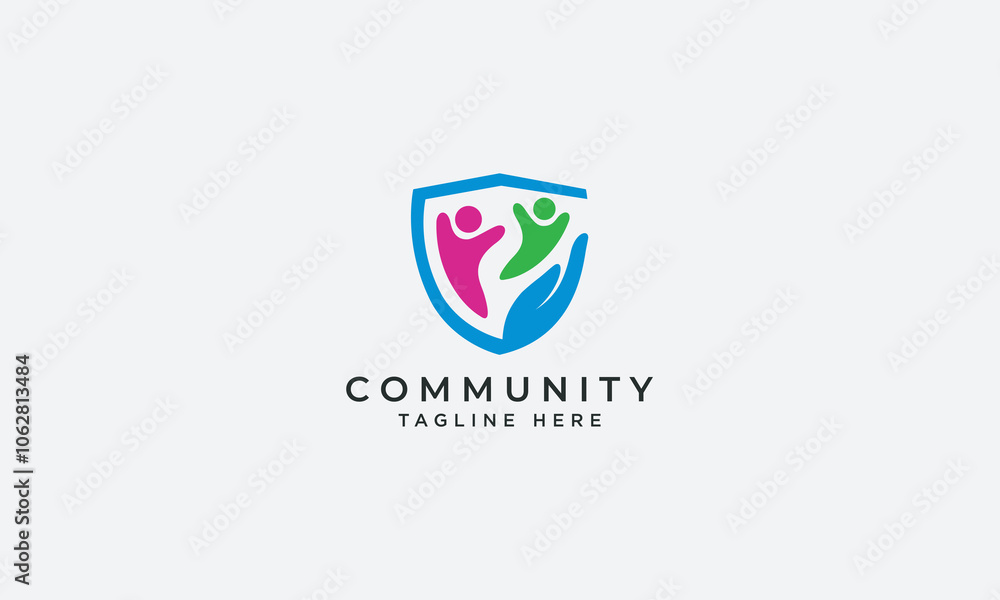 Community logo design vector template Community logo design vector template