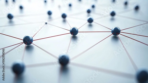 A visual representation of interconnection featuring interconnected circles and lines on a white background, symbolizing networks and relationships.