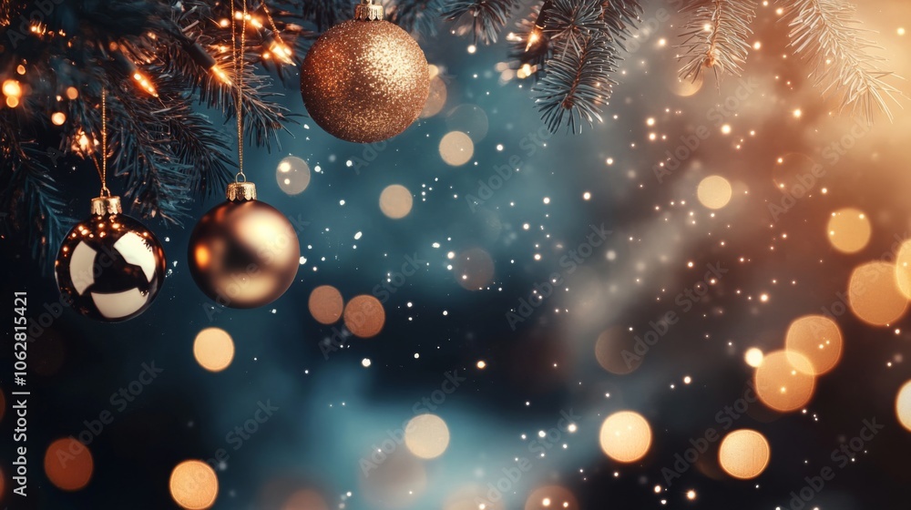 Festive Christmas and New Year Ornaments Festive Christmas and New Year Ornaments