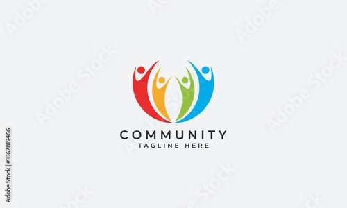 Community logo design vector template