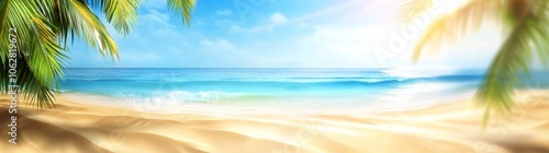 Wallpaper Mural A bright and inviting summer atmosphere by the shore. Torontodigital.ca