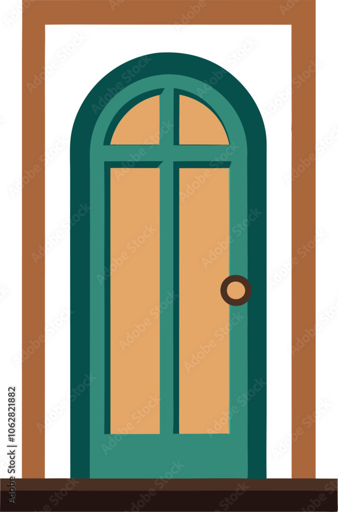 Single Arch Window Frame Vector Illustrations Stock Image generated by Ai Single Arch Window Frame Vector Illustrations Stock Image generated by Ai