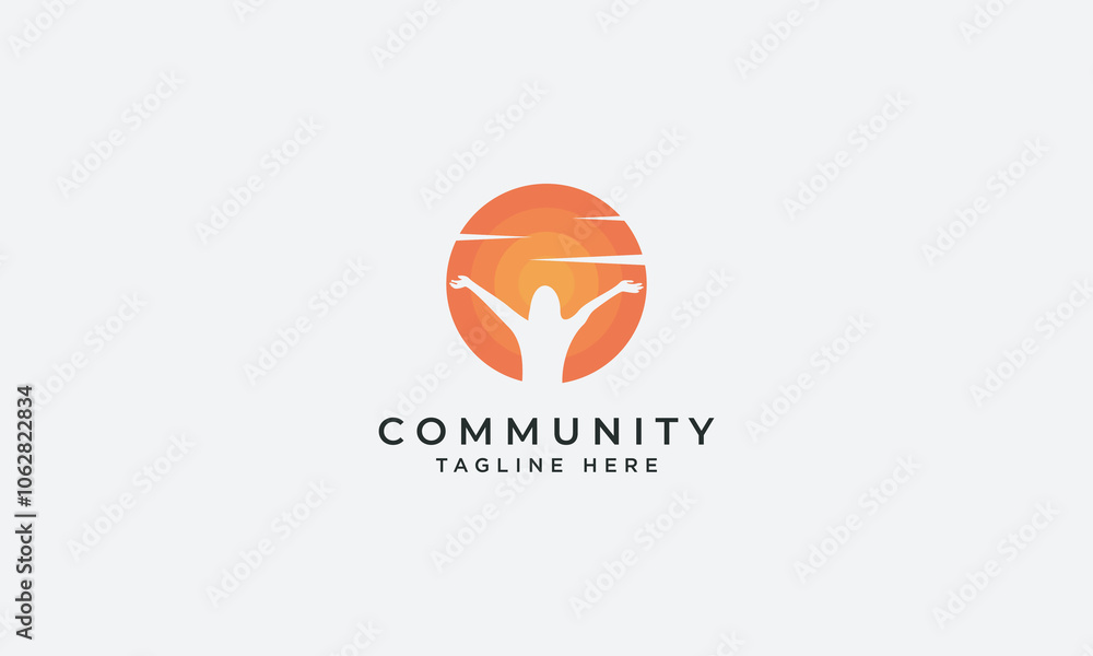 Community logo design vector template Community logo design vector template