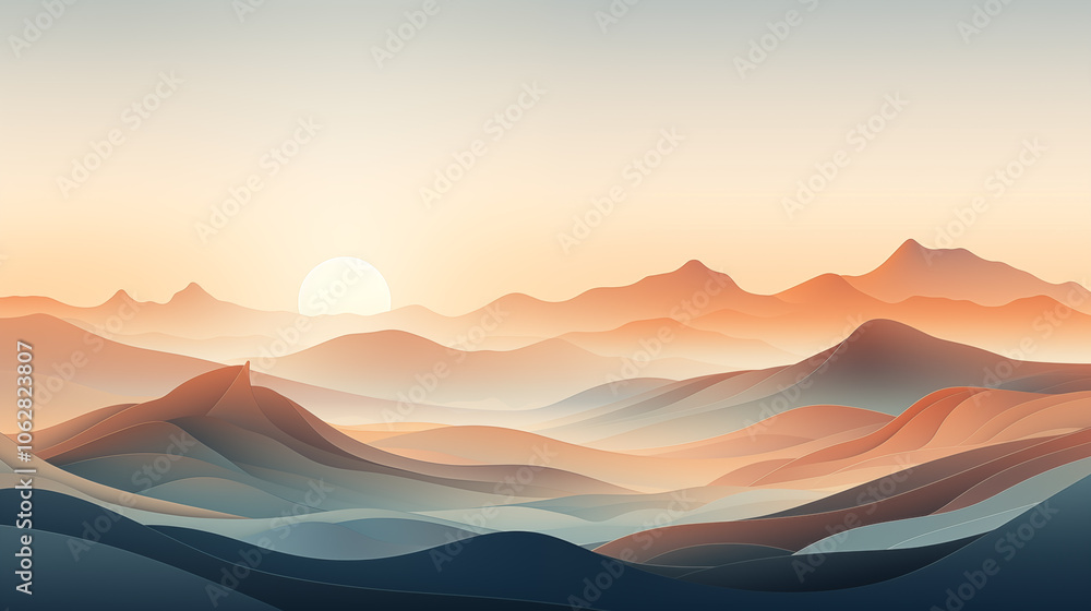 mountains landscape. landscape in watercolor style mountains landscape. landscape in watercolor style