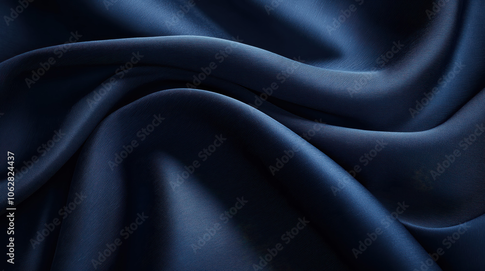 Fototapeta premium A blue fabric with a pattern of dots and lines