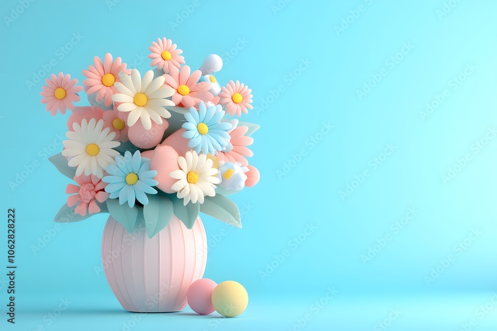 Tulips and daffodils in a white vase on a pink background, A beautiful spring bouquet
Tulips and daffodils in a white vase on a pink background, A beautiful spring bouquet