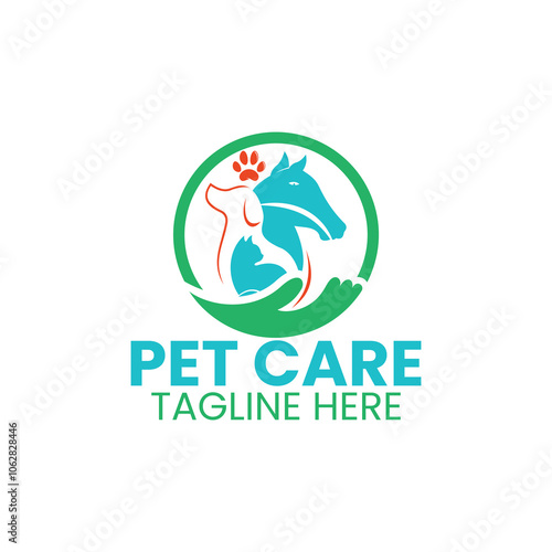 a pet care logo design