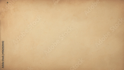 Old vintage paper with a glowing center and grunge vignette. Vector illustration.