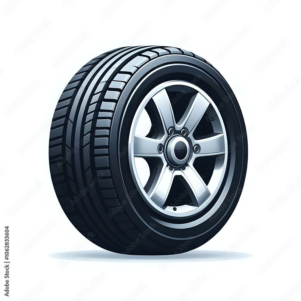 Fototapeta premium wheel icon