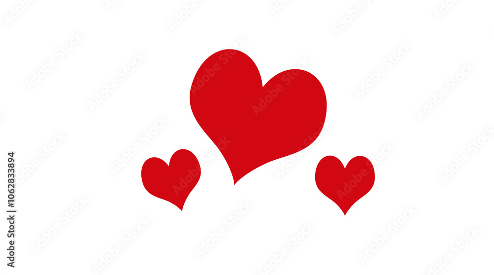 Red Green heart shape isolated on white. Love symbol.Love and heart background Red Green heart shape isolated on white. Love symbol.Love and heart background