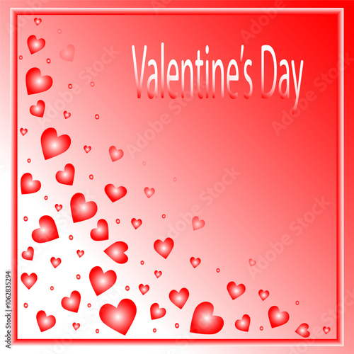 valentine background with hearts