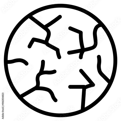 Dry skin Line Icon