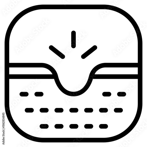 Pores Line Icon