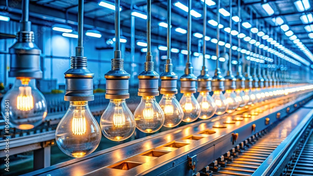 Streamlined design meets efficient production for minimalist light bulbs.