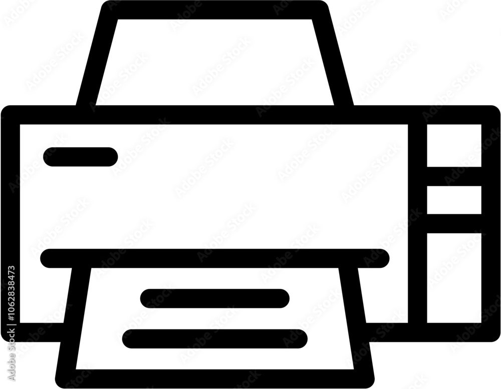 Printer icon. Office supplies  icon. Vvector file