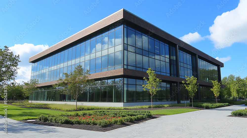 Modern architectural design blending real-life glass building with detailed blueprint, showcasing the transition from planning to completion with a dynamic contrast of cool blue tones Modern architectural design blending real-life glass building with detailed blueprint, showcasing the transition from planning to completion with a dynamic contrast of cool blue tones