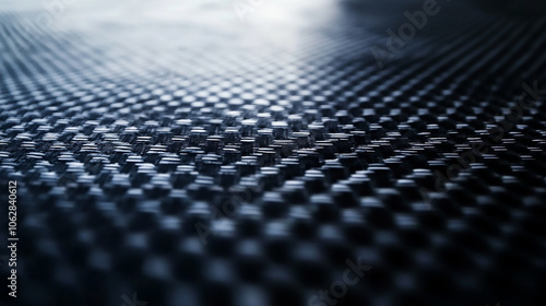 Abstract close-up of a metallic textured surface with a woven pattern, showcasing modern design and Close-up of a textile weave, showcasing the interlocking pattern. Wavy Black Carbon Fiber Texture 