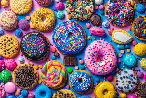 Colorful Assortment of Confectionery Treats