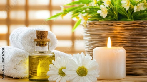 Create a relaxing spa experience with essential oils and candles