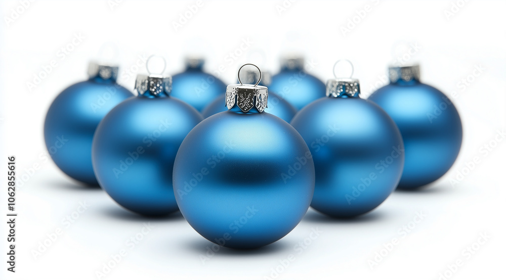 Blue Christmas balls, created using Generative AI technology. Blue Christmas balls, created using Generative AI technology.