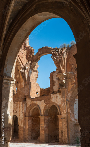 Old town of Belchite, Spanish Civil War Site, Zaragoza, Spain