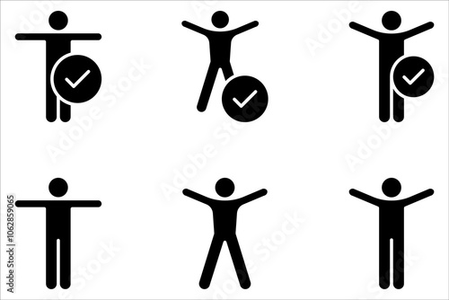 Accessibility icon set. universal access vector symbol on white background. blind disability people or visually impaired access web button.