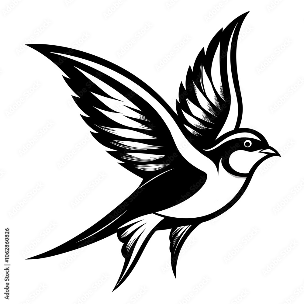 Obraz premium Barn Swallow Austria silhouette