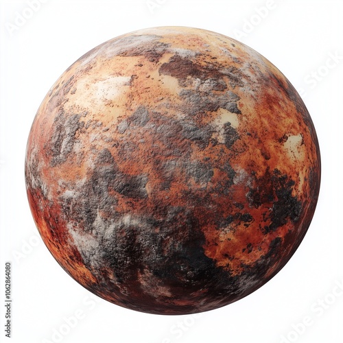 Mars planet space universe illustration white isolated