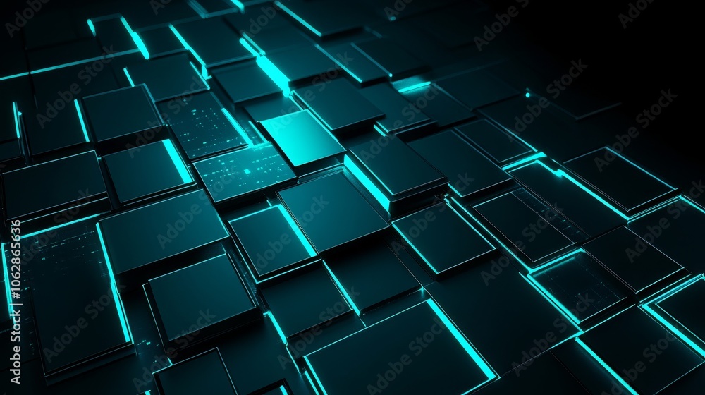 Abstract digital design featuring illuminated geometric shapes and patterns. Abstract digital design featuring illuminated geometric shapes and patterns.
