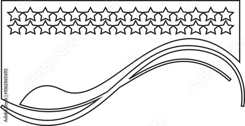 dividers shape templates icon . Modern separator header for banner, app, poster website and app. Curve lines, wave of abstract design element for top and bottom page background.