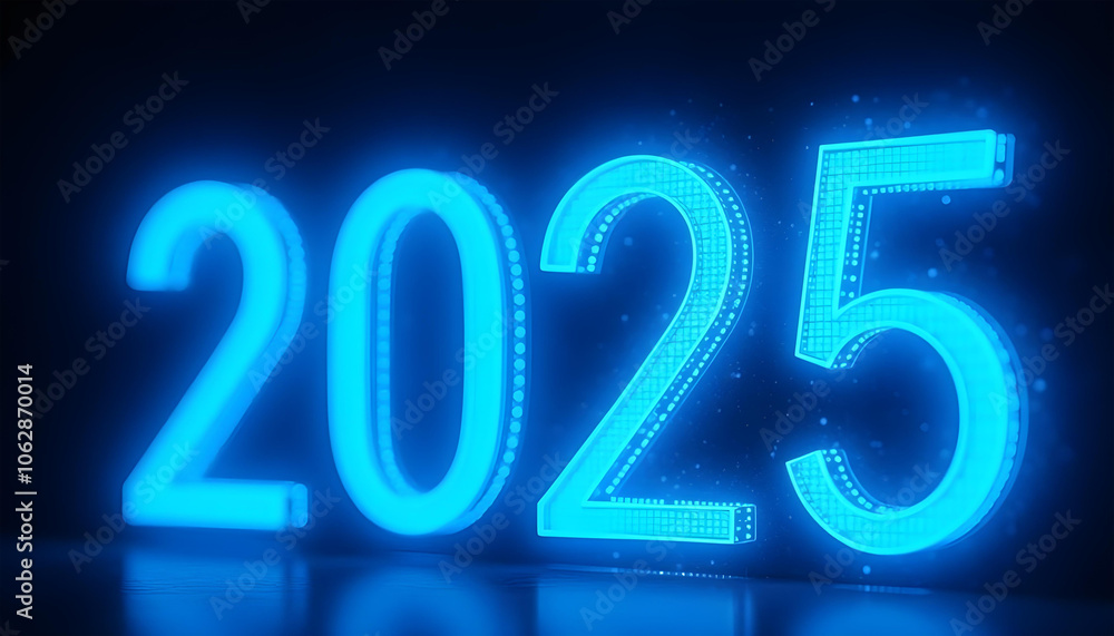 2025 3d render text new year celebration 2025 3d render text new year celebration