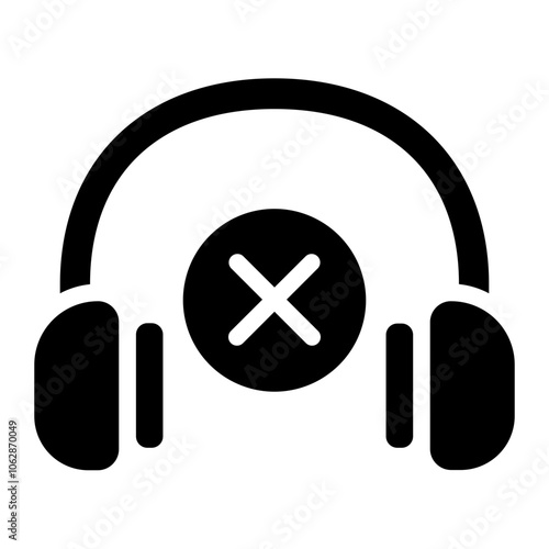 No headphone Solid Icon