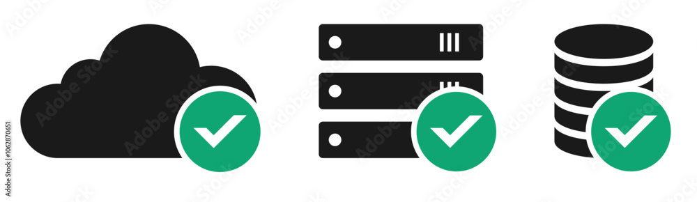 digital data security verification icon digital data security verification icon