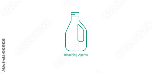 Bleaching Agents Icon for Fabric Care and Sustainable Clothing Production