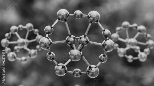 Carbon Nanotubes: These cylindrical molecules feature carbon atoms arranged in a hexagonal lattice, offering exceptional strength and conductivity in nanotechnology.
 photo