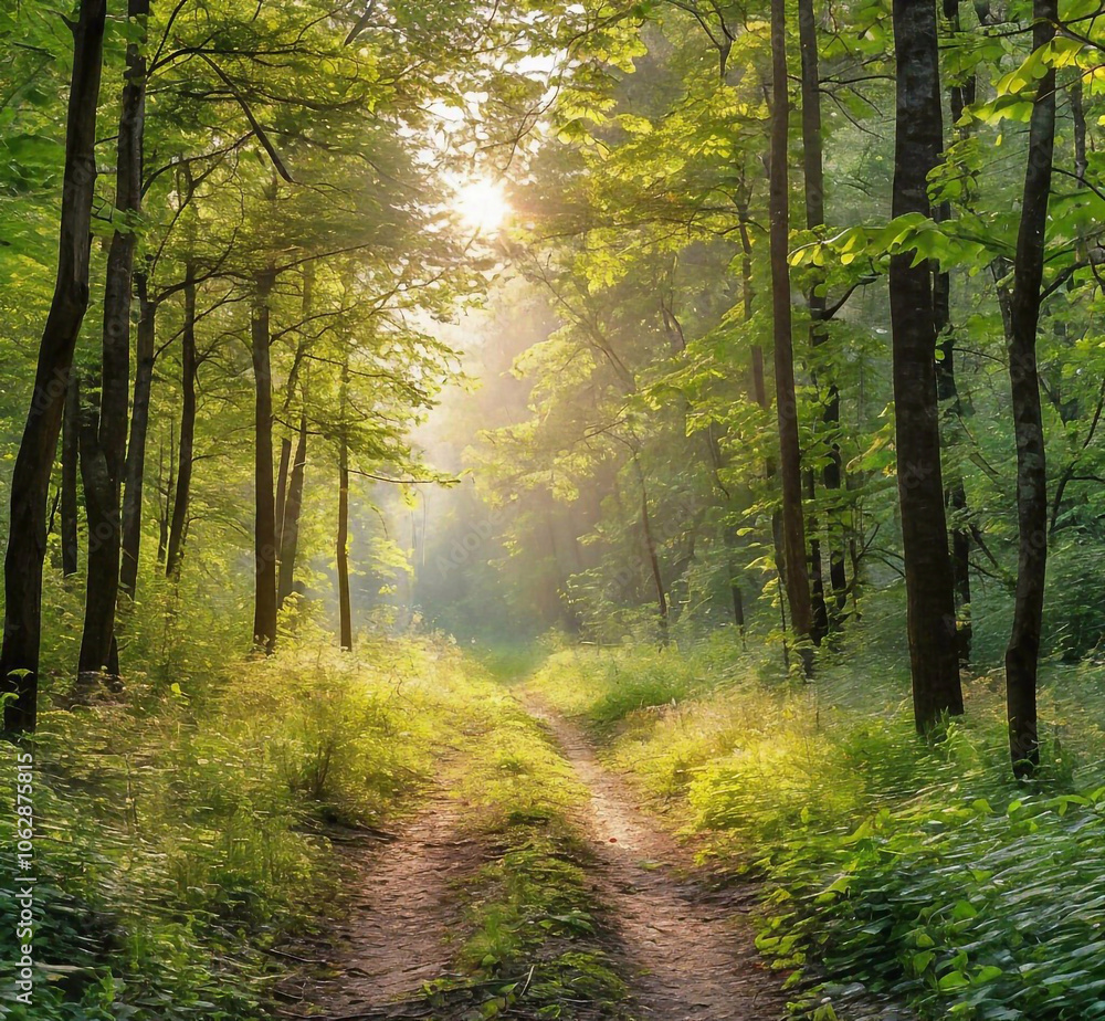 Fototapeta premium morning in the forest