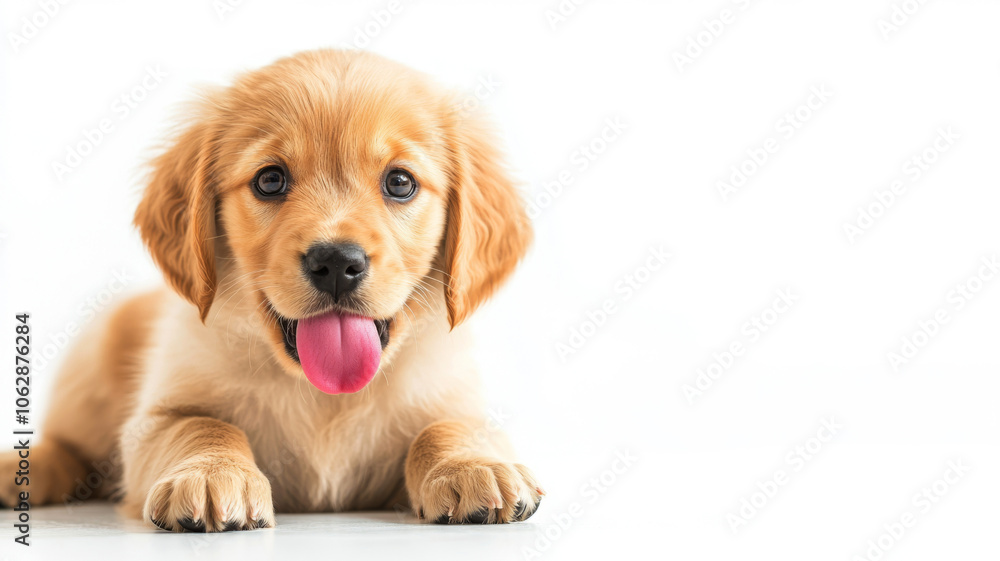 Labrador Retriever close-up on a white background Labrador Retriever close-up on a white background