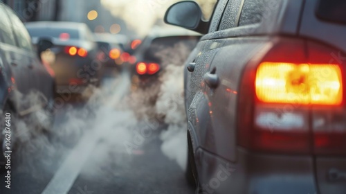 Air Pollution: The discharge of harmful gases and particles into the air, primarily from vehicles and factories, resulting in smog and health-related issues. 