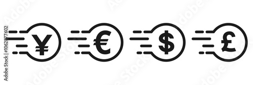 money currency transfer icon