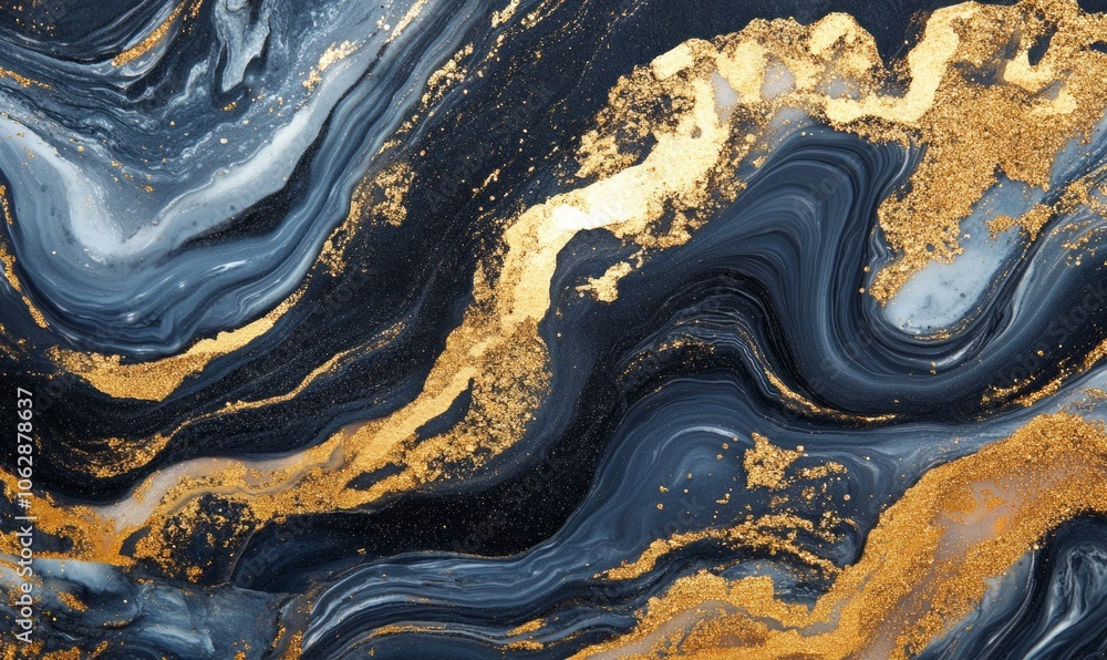 Fototapeta premium wedding invitation. a great celebration of lovers. texture of liquid marble and gold. print for leaflets, banners, flyers, business cards, cards