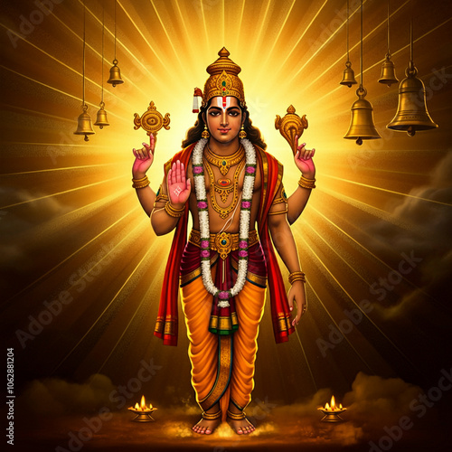 Holy image of Lord Narayana...