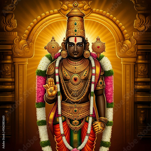 Sacred idol of Lord Venkate...