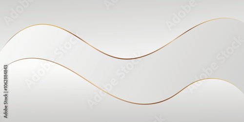 white minimalist background and luxury gold lines