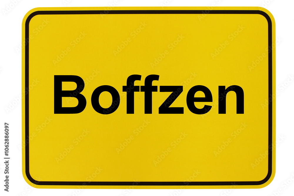 Illustration eines Ortsschildes der Gemeinde Boffzen in Niedersachsen Illustration eines Ortsschildes der Gemeinde Boffzen in Niedersachsen