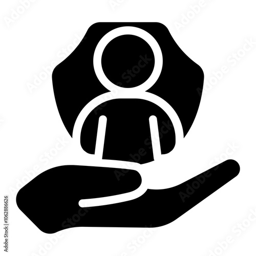 Social protection Solid Icon