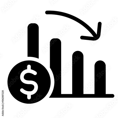 Financial risk Solid Icon