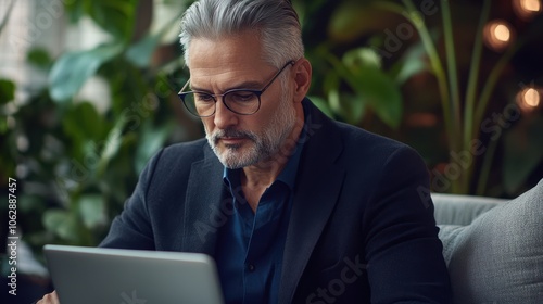 The Professional Man with Laptop