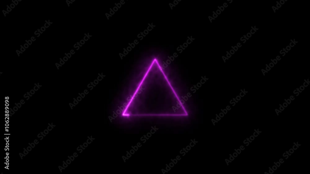 glowing triangle animation and loading icon background in retro style glowing triangle animation and loading icon background in retro style