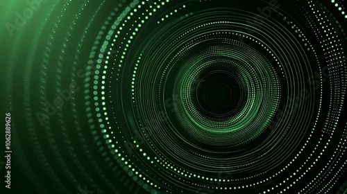 Wallpaper Mural Abstract green swirling circles pattern with a black center. Torontodigital.ca